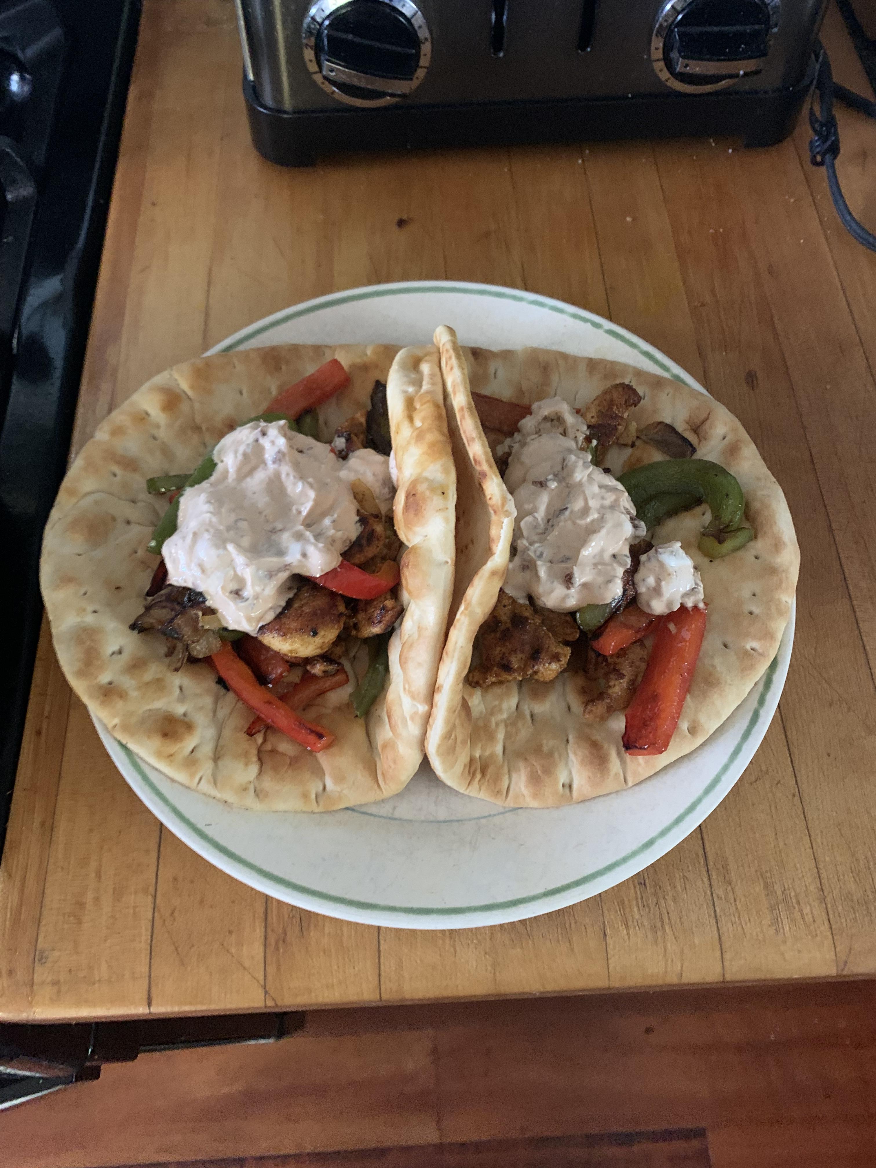 Turkey fajitas